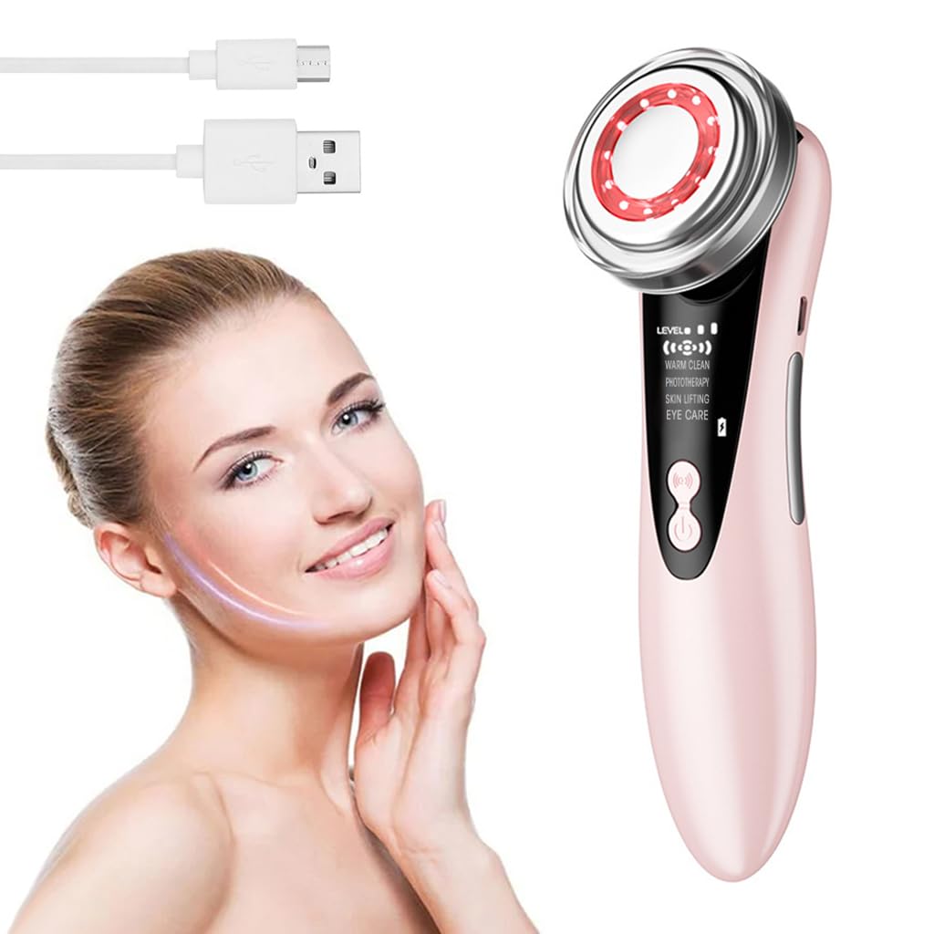 HANNEA Face Cleaning Machine, Facial Massager for Women, Electric Facial Massage Deep Pores Cleanser for Skin Care Micro-current Anti Wrinkles With 4 Modes HANNEA Face Cleaning Machine, Facial Massager for Women, Electric Facial Massage Deep Pores Cleanser for Skin Care Micro-current Anti Wrinkles With 4 Modes
